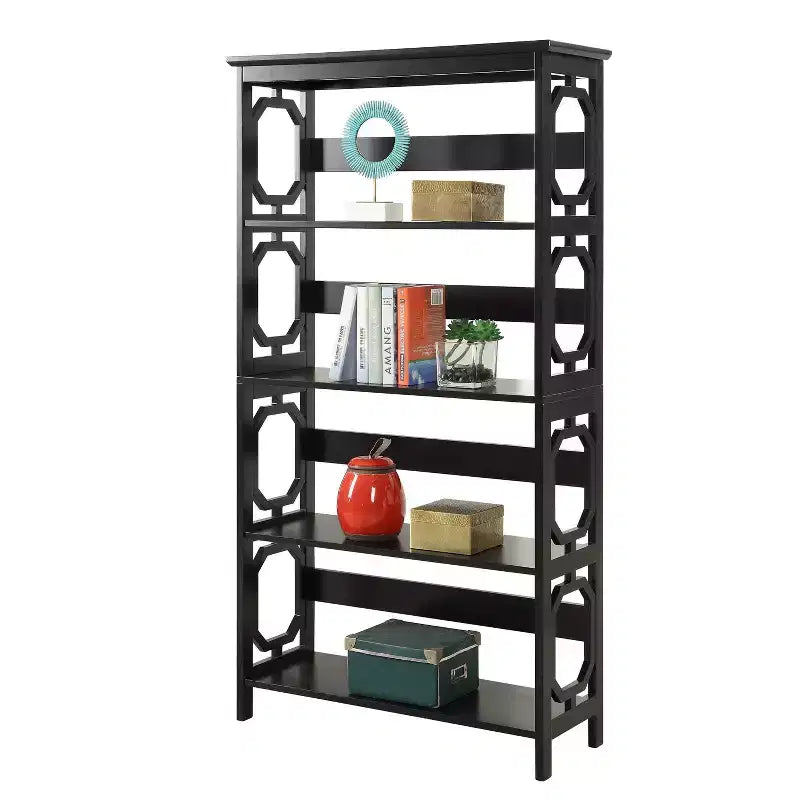 60 Omega 5 Tier Bookcase - Breighton Home