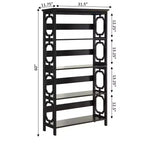60 Omega 5 Tier Bookcase - Breighton Home