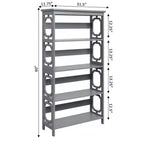 60 Omega 5 Tier Bookcase - Breighton Home