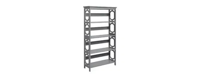 60 Omega 5 Tier Bookcase - Breighton Home
