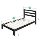 10 Arnav Modern Studio Platform 2000H Struttura letto in metallo - Zinus