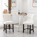 Sgabello da bancone Carter 24 Wingback Tufted Nailhead (set da 2)