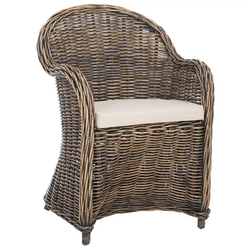 SAFAVIEH Sinja Poltroncina Club in Rattan Giallo - 24 x 26 x 35 - 24Px26Lx35H