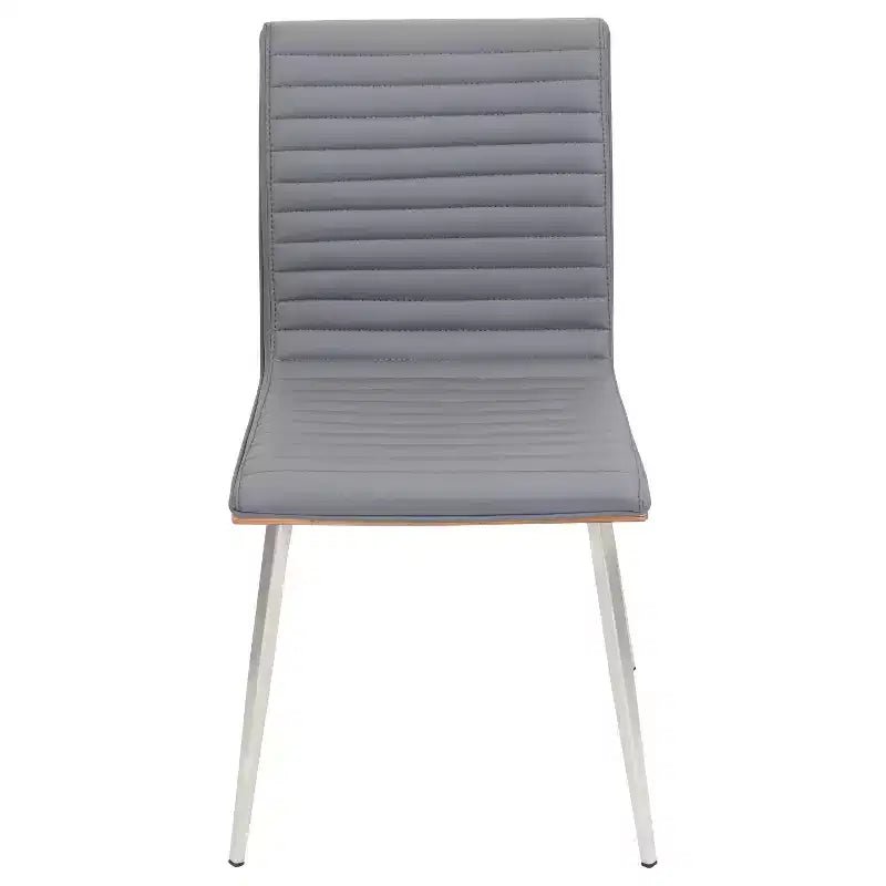 Set of 2 Mason Swivel Modern Walnut Wood Back Dining Chairs - Lumisource