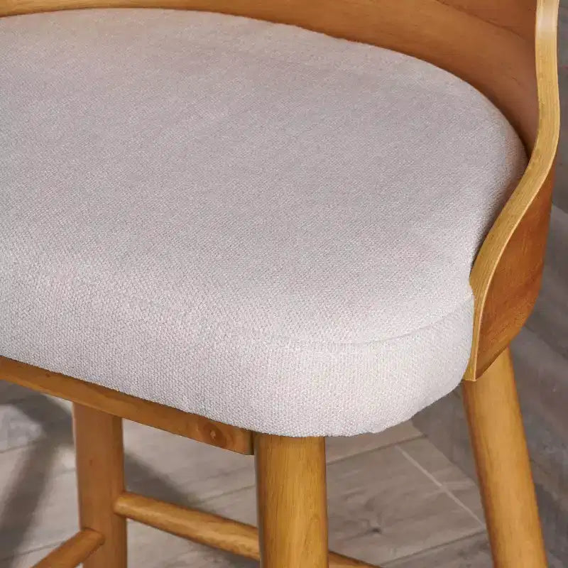 Set of 2 Kamryn Mid Century Modern Barstool - Christopher Knight Home