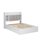 Struttura letto con 4 cassetti contenitore portatili sotto il letto