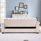 82.7 Velvet Storage Convertible Sofa Sleeper Couch with 2 Pillows