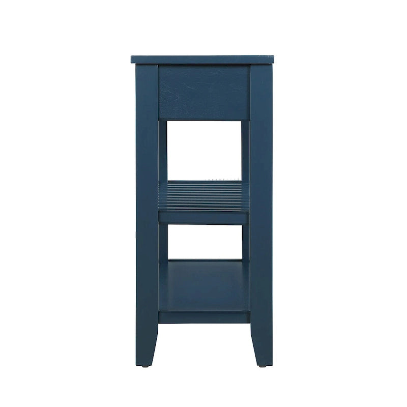 42 Console Sofa Table with Drawers and Tiers Shelves
