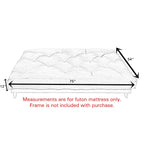 Materasso per futon TruPedic Full Granite Grey 12 pollici