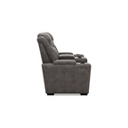 Divanetto reclinabile elettrico Signature Design by Ashley HyllMont grigio con consolle - 71.75 L x 39 P x 44 A