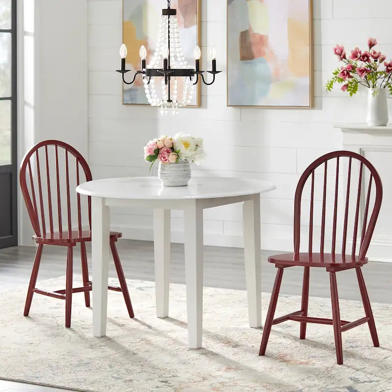 Set da pranzo a ribalta in legno massiccio Rollo di Simple Living, 3 pezzi