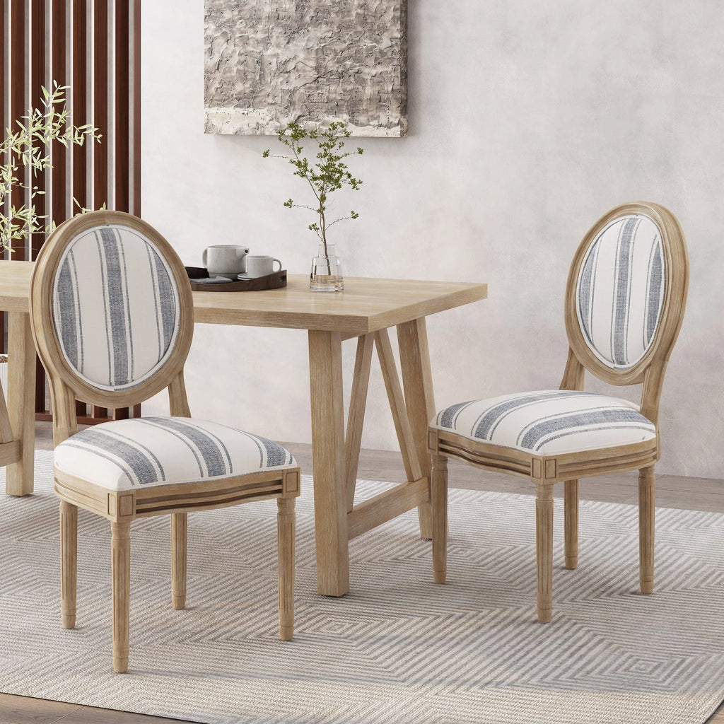 Sedie da pranzo in tessuto stile francese - NH419413