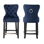 Sgabello da bancone Carter 24 Wingback Tufted Nailhead (set da 2)