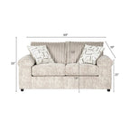Roundhill Furniture Nason Wide Wale Corduroy Sofa, Loveseat, and Cuddle Chair Set