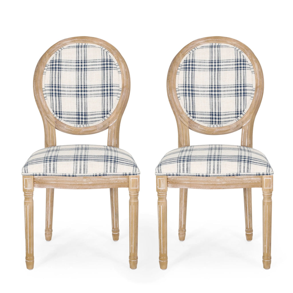 Sedie da pranzo in tessuto stile francese - NH419413