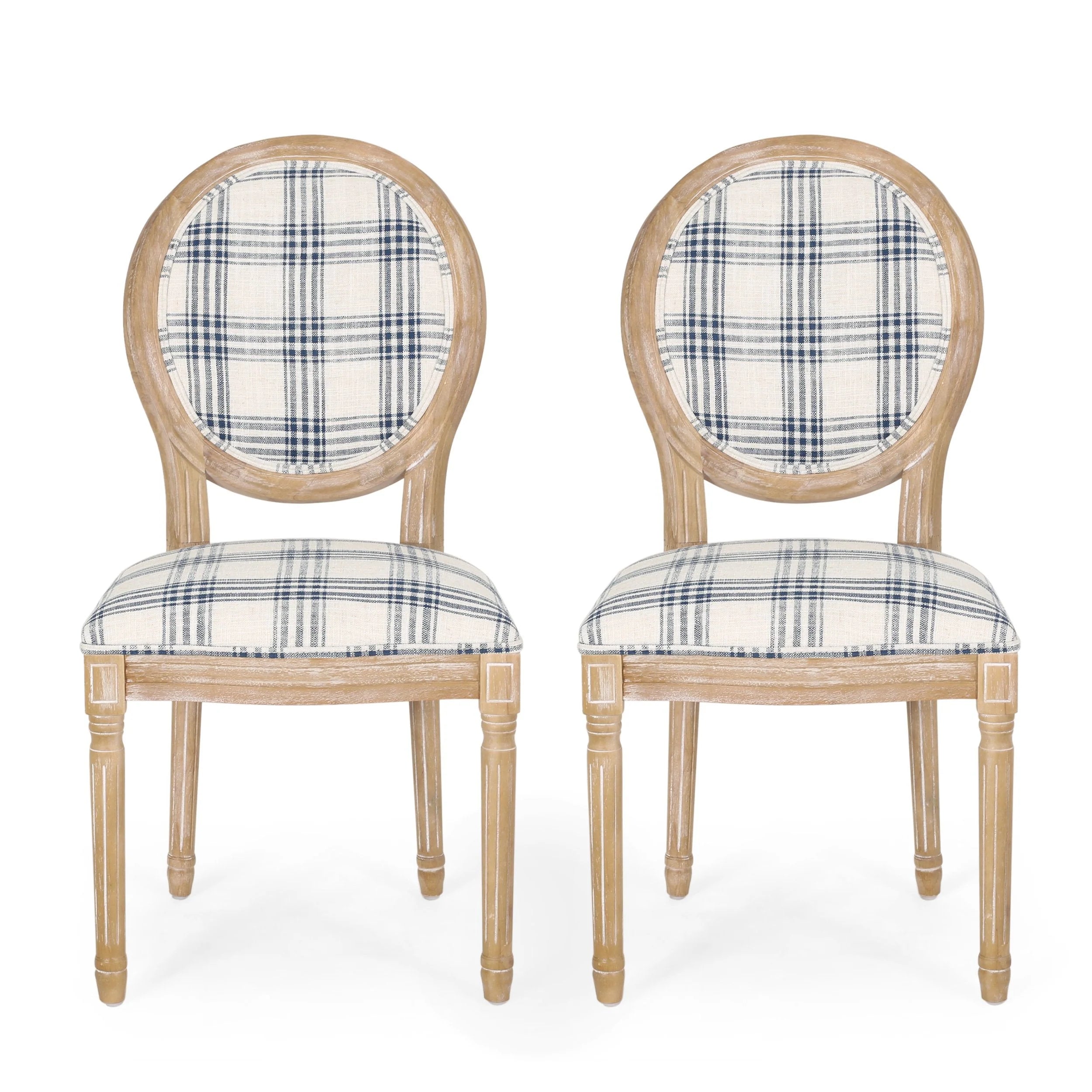 Sedie da pranzo in tessuto stile francese - NH419413