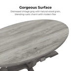 DH BASIC Farmhouse Vintage Grey 48-inch Coffee Table by Denhour
