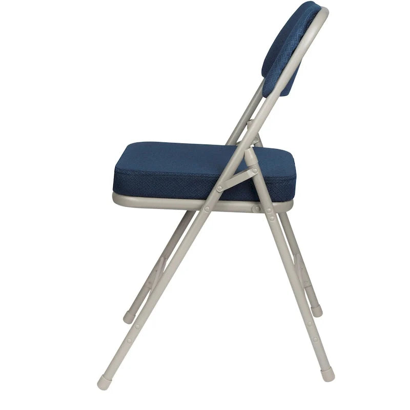 Sedia Pieghevole Imbottita in Tessuto Deluxe Bernadine Collection di Hampden Furnishings, Confezione da 2