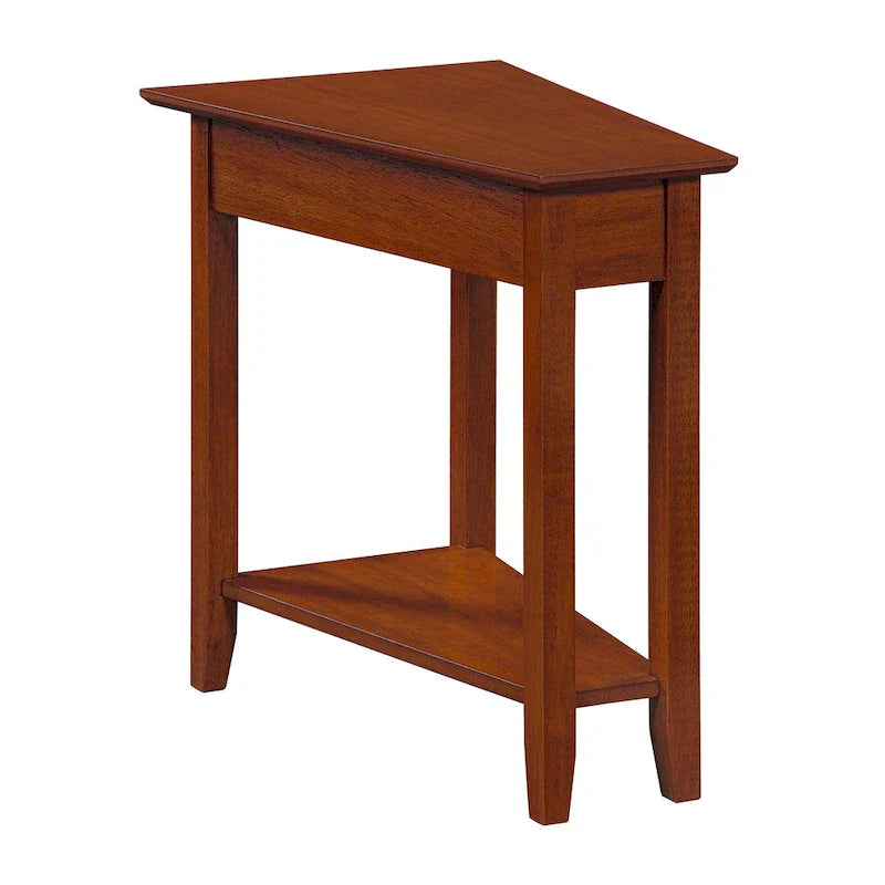 Convenience Concepts American Heritage Wedge End Table with Shelf