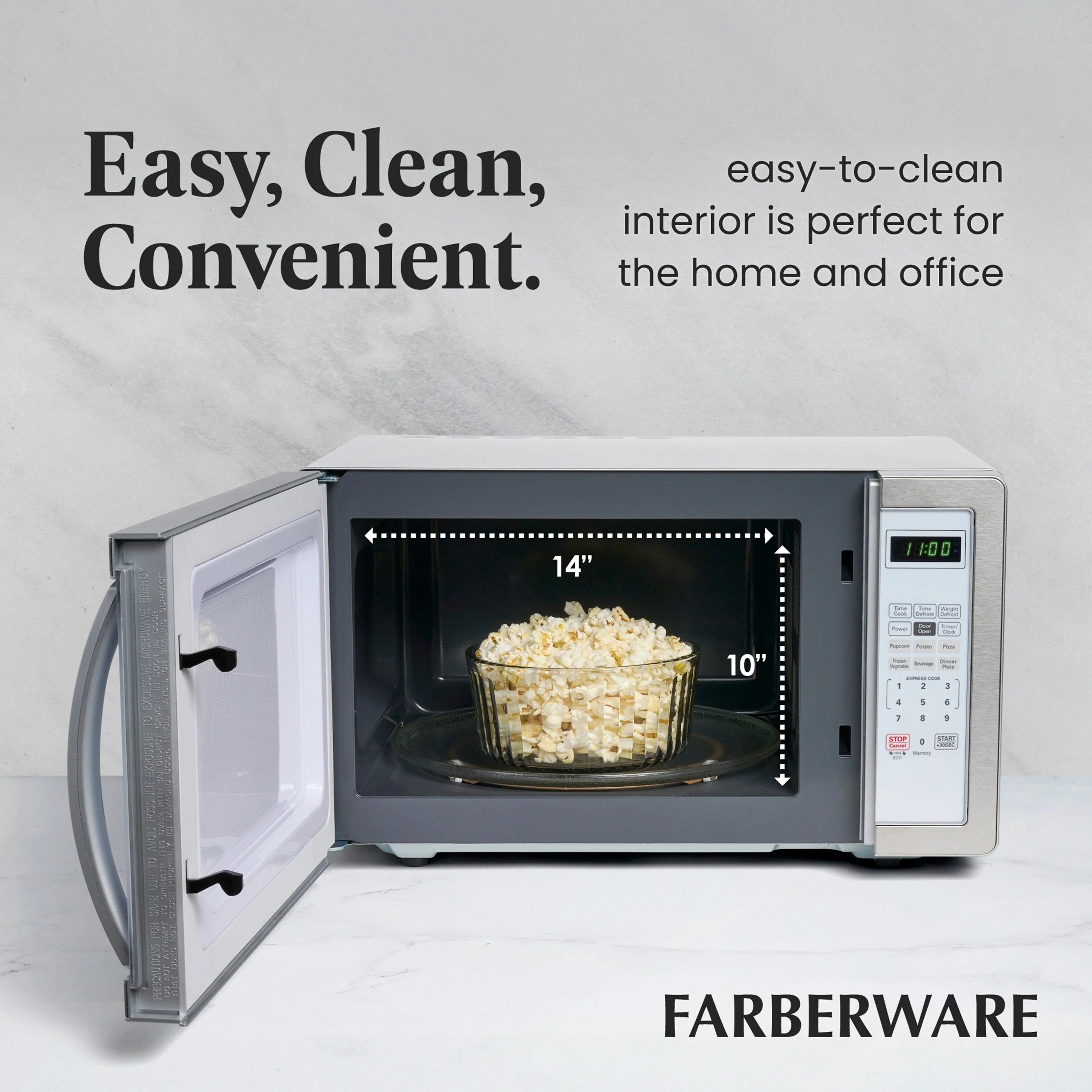 Forno a microonde Farberware Classic da 1,1 piedi cubi e 1000 watt