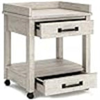 Industrial Office Printer Stand with Storage - 24 D x 22 W x 23 H