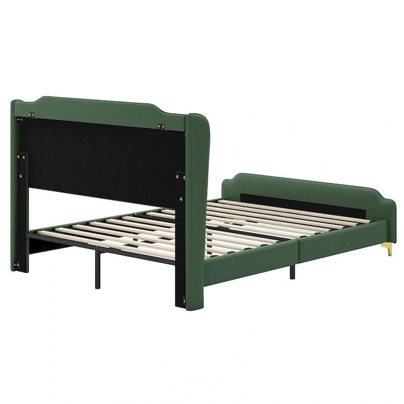 Letto moderno imbottito in pelle PU Uphou di Christopher Knight Home