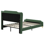 Letto moderno imbottito in pelle PU Uphou di Christopher Knight Home