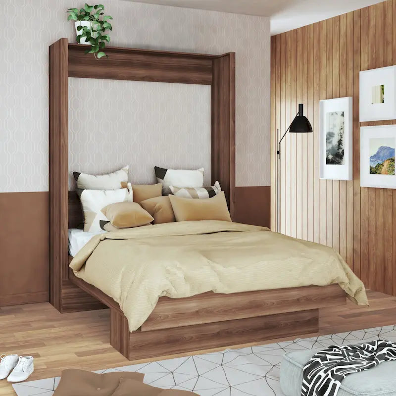 Oakland Living Letto a Scomparsa Contemporaneo "Easy Lift Brazilian Queen" con Ripiano