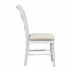 Sedia laterale Whitney Antique Linen Slat Back (Set di 2)