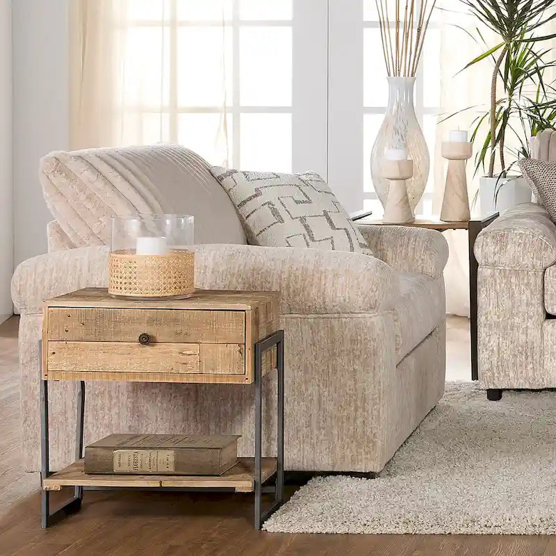 Roundhill Furniture Nason Wide Wale Corduroy Sofa, Loveseat, and Cuddle Chair Set