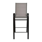 Set di 4 Sgabelli da Bar da Esterno in Materiale Flex Comfort - Sgabello da Giardino