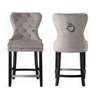 Sgabello da bancone Carter 24 Wingback Tufted Nailhead (set da 2)