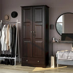 Armadio flessibile Palace Imports 100% in legno massello con maniglie in metallo o in legno