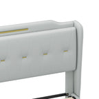 Letto moderno imbottito in pelle PU Uphou di Christopher Knight Home