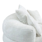 Chenille High Back Lazy Sofa with 3 Pillows and Oversized Bean Bag Chair