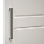 Palace Imports 100% Solid Wood Cosmo 3-Door Wardrobe Armoire with Solid Wood or Mirrored Doors