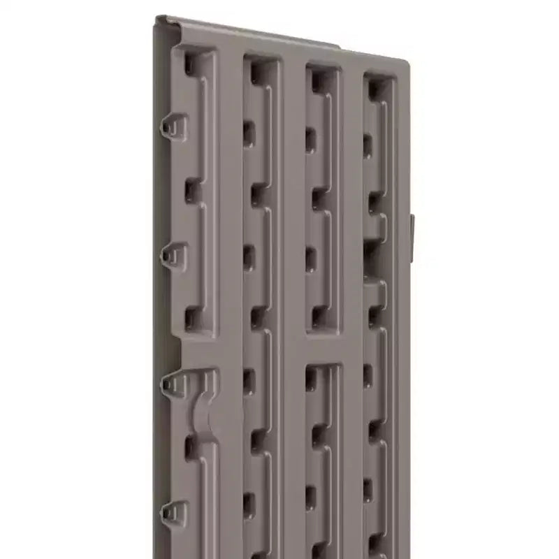 Suncast 4 Ft Resin Single Shelf Garage Wall Storage Cabinet, Platinum (3 Pack)