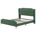 Letto moderno imbottito in pelle PU Uphou di Christopher Knight Home