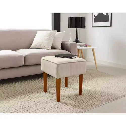 Aria Square Tufted Stool - Adore Decor