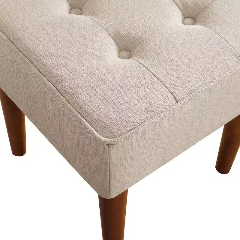 Sgabello quadrato trapuntato Aria - Adore Decor