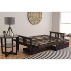Full Chicago Frame and Coil Mattress with Storage Drawers - Dual Comfort