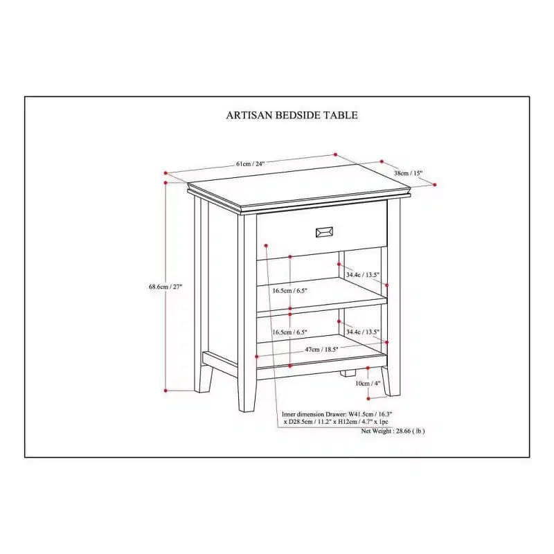 24 Stratford Nightstand - WyndenHall