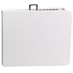 Flash Furniture 6-Foot Bi-Fold Plastic Banquet and Event Folding Table with Carrying Handle