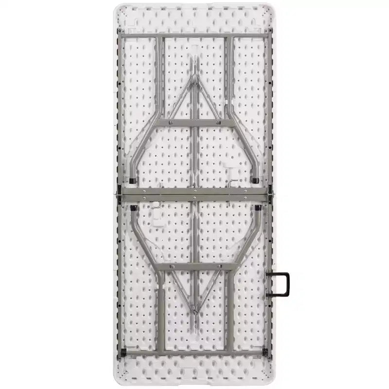 Flash Furniture 6-Foot Bi-Fold Plastic Banquet and Event Folding Table with Carrying Handle