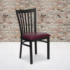Flash Furniture Black School House Back Metal Restaurant Chair