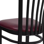 Flash Furniture Black School House Back Metal Restaurant Chair