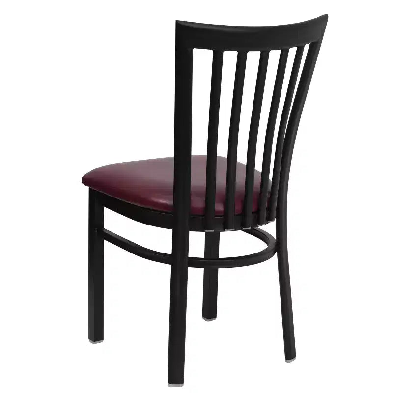 Flash Furniture Black School House Back Metal Restaurant Chair