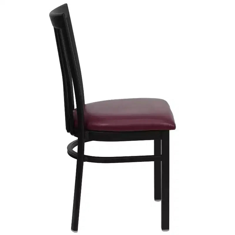Flash Furniture Black School House Back Metal Restaurant Chair