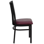 Flash Furniture Black School House Back Metal Restaurant Chair