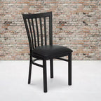 Flash Furniture Black School House Back Metal Restaurant Chair